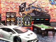 Load image into Gallery viewer, 1:64 Exhaust Pipe Garage Display Scene Model Resin For Car New
