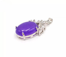 Load image into Gallery viewer, Nature Jade Purple Drop Pendant Necklace Gift Jewelry charm Blessing Lucky new
