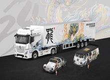 Load image into Gallery viewer, 1:64 VW Beetle T1 Van Actros Truck Dragon Figure Model Diecast Metal Car New Collection
