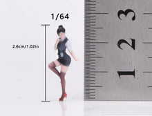 Load image into Gallery viewer, 1:64 Painted Figure Model Miniature Resin Uniform Girl Lady Woman Sexy Posting
