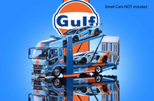 Load image into Gallery viewer, GCD 1:64 Blue Gulf Fuso Fighter Mk2 Double Deck Tow Model Diecast Metal Car
