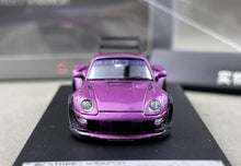 Load image into Gallery viewer, SW 1:64 Purple RWB 993 Big Spoiler Classic Sports Model Diecast Metal Car New Collection
