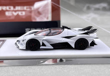 Load image into Gallery viewer, DMH 1:64 White Project Evo Racing Sports Model Diecast Metal Car New Collection
