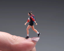 Load image into Gallery viewer, 1:64 Painted Figure Model Miniature Resin Diorama Toy Sand Hiking Lady Cool Girl
