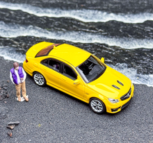 Load image into Gallery viewer, King 1:64 Yellow C63 AMG W204 Sedan Sports Model Diecast Metal Car New Collection
