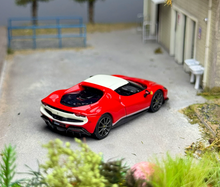 Load image into Gallery viewer, BBR 1:64 Red 296 GTB Racing Sports Model Diecast Metal Car Box New Collection
