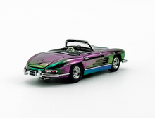Load image into Gallery viewer, YS 1:64 Plating Purple 300SL W198 Convertible Sports Model Diecast Metal Car
