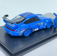 Load image into Gallery viewer, MC 1:64 Blue Dinosaur RWB 993 Figure Sports Model Diecast Metal Car Box New Collection
