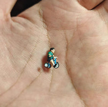 Load image into Gallery viewer, 1:64 Painted Figure Model Miniature Resin Sand Toy Cycling Kid Boy Bicycle Child
