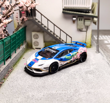 Load image into Gallery viewer, King 1:64 Blue Miku LP610 Huracan LBWK Sports Model Diecast Metal Car New
