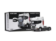 Load image into Gallery viewer, Masdi 1:64 White Griffin Scania R500 Truck Tractor Model Diecast Metal Car New Collection
