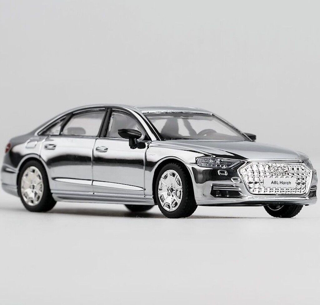 1/64 Audi A8L Horch Modellauto - Metall Legierung Sammlerstück Schwarz