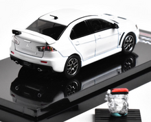 Load image into Gallery viewer, Hobby Japan 1:64 White Evolution X EVO 10 Engine Model Diecast Metal Car New Collection
