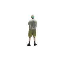 Load image into Gallery viewer, 1:64 Painted Figure Mini Model Miniature Resin Diorama Boy Guy Trendy Green Bag
