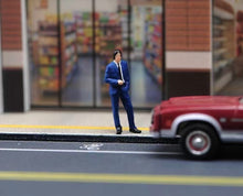 Load image into Gallery viewer, 1:64 Painted Figure Model Miniature Resin Diorama Sand Curly Hair Lady Suit Man
