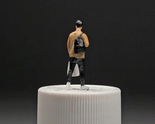 Load image into Gallery viewer, 1:64 Painted Figure Mini Model Miniature Car Scenes Resin Casual Man Carring Bag
