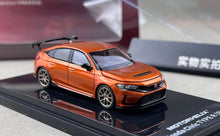 Load image into Gallery viewer, MH 1:64 JDM Orange Civic FL5 R Sports Model Diecast Metal Car New Collection

