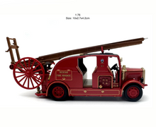 Load image into Gallery viewer, 1:76 1937 Red FK7 Fire Engine Truck Classic Model Diecast Metal Car New Collection
