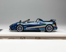 Load image into Gallery viewer, HH 1:64 Blue Carbon Huayra Tricolore Convertible Model Diecast Metal Car New Collection
