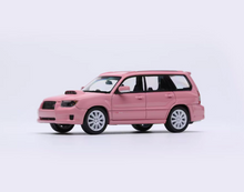 Load image into Gallery viewer, Fiberrun 1:64 HEC Pink Forester SG9 STI SUV Sports Model Diecast Metal Car New Collection
