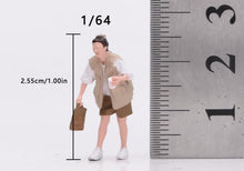 Load image into Gallery viewer, 1:64 Painted Figure Model Miniature Resin Walking Lady Holding Drink Girl Bend
