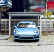 Load image into Gallery viewer, Liberty 1:64 Ice Blue Panamera Turbo S Figure Sport Model Diecast Metal Car
