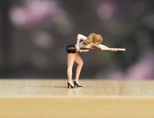 Load image into Gallery viewer, 1:64 Painted Figure Model Miniature Resin Diorama Pool Table Man Woman Billiard
