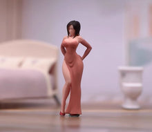 Load image into Gallery viewer, 1:64 Painted Figure Model Miniature Resin Diorama Sand Dress Lady Sexy Beauty
