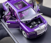 Load image into Gallery viewer, DCM 1:64 Purple Silver Hood Cullinan Luxury SUV Model Diecast Metal Car New Collection

