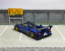 Load image into Gallery viewer, CM 1:64 Blue Zonda Super Racing Sports Model Diecast Metal Car
