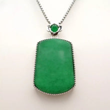 Load image into Gallery viewer, Nature Jade Smooth Pendant Necklace Gift Jewelry charm Blessing Lucky Fortune S
