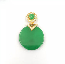 Load image into Gallery viewer, Nature Jade Round Pendant Necklace Gift For Woman Jewelry charm Blessing Lucky C

