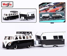 Load image into Gallery viewer, Maisto 1:64 VW Samba Alameda Van Trailer Model Toy Diecast Metal Car BN
