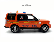 Load image into Gallery viewer, 1:76 Orange Discovery 4 Airport Fire SUV Sports Model Diecast Metal Car New Collection
