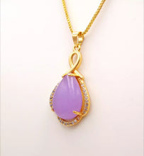 Load image into Gallery viewer, Nature Jade Fortune Drop Pendant Necklace Gift Jewelry charm Blessing Lucky New
