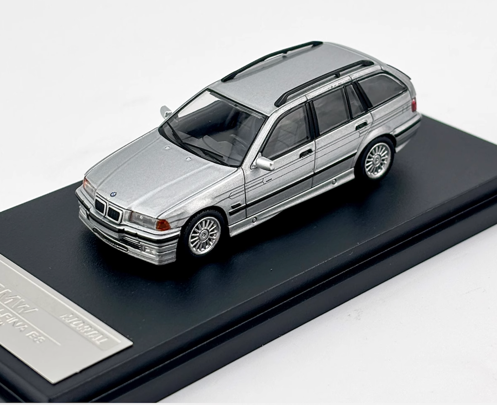 Mortal 1:64 Silver Alpina B8 E36 Wagon Sports Model Diecast Metal Car New Collection
