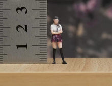Load image into Gallery viewer, 1:64 Painted Figure Model Miniature Resin Diorama Sand Girl in JK Uniform Lady
