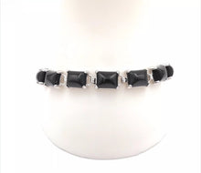 Load image into Gallery viewer, Nature Jade Beaded Bracelet Jewelry Blessing Lucky Fortune Gift For Her Black a
