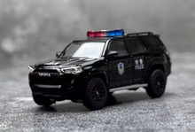 Load image into Gallery viewer, GCD 1:64 Black Police 4 Runner TRD PRO SUV Sports Model Diecast Metal Car New Collection
