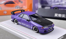 Load image into Gallery viewer, FH 1:64 Purple Skyline GTR R32 Top Secret Sports Model Diecast Metal Car New Collection
