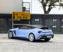 Load image into Gallery viewer, King 1:64 Blue Vanquish Zagato Hatchback Sports Model Diecast Metal Car New Collection
