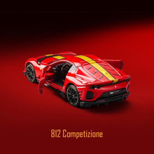 Load image into Gallery viewer, Bburago 1:64 Red Ferrari 812 Competizione Sports Model Diecast Metal Car New Collection
