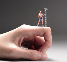 Load image into Gallery viewer, 1:64 Painted Figure Model Miniature Resin Diorama Sand Toy Baseball Cap Girl New
