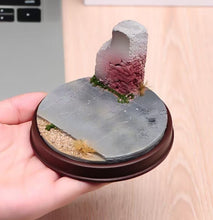 Load image into Gallery viewer, 1:64 Painted Car Model Base Miniature Diorama Sand Scenario Grey Road Faux Rock
