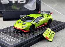 Load image into Gallery viewer, LCD 1:64 Green Huracan STO Sports Model Diecast Metal Car New Collection
