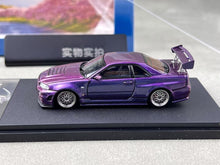 Load image into Gallery viewer, Fuji 1:64 Purple Skyline GTR R34 Nismo Z-Tune Sports Model Diecast Metal Car
