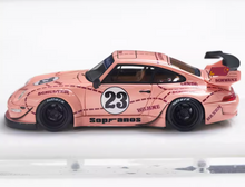 Load image into Gallery viewer, Fuelme 1:64 Pink #23 911 RWB 993 Racing Sports Model Diecast Resin Car New Collection

