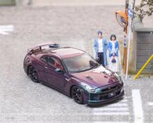 Load image into Gallery viewer, FH 1:64 Purple JDM Skyline GTR R35 Racing Sports Model Diecast Metal Car New Collection
