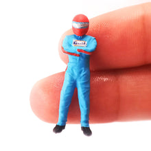 Load image into Gallery viewer, 1:64 Painted Figure Mini Model Miniature Resin Diorama Racing Car Racer Driver
