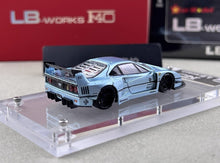 Load image into Gallery viewer, Star 1:64 Ice Blue F40 LBWK Acrylic Base Sports Model Diecast Metal Car New Collection
